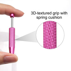 VOJO threaded insertion pins secure 16G-18G changes with precision.