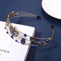 Vokone soft silky-fit headband stays secure during celebrations.