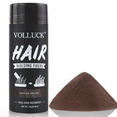 VOLLUCK Hair Fibers bottle shows instant thinning coverage with a natural blend.