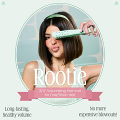 VOLOOM Rootie hair-volume effect shows lasting lift on fine hair.