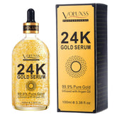 Voluxss 24K Gold Serum packaging signals premium skincare for daily radiance