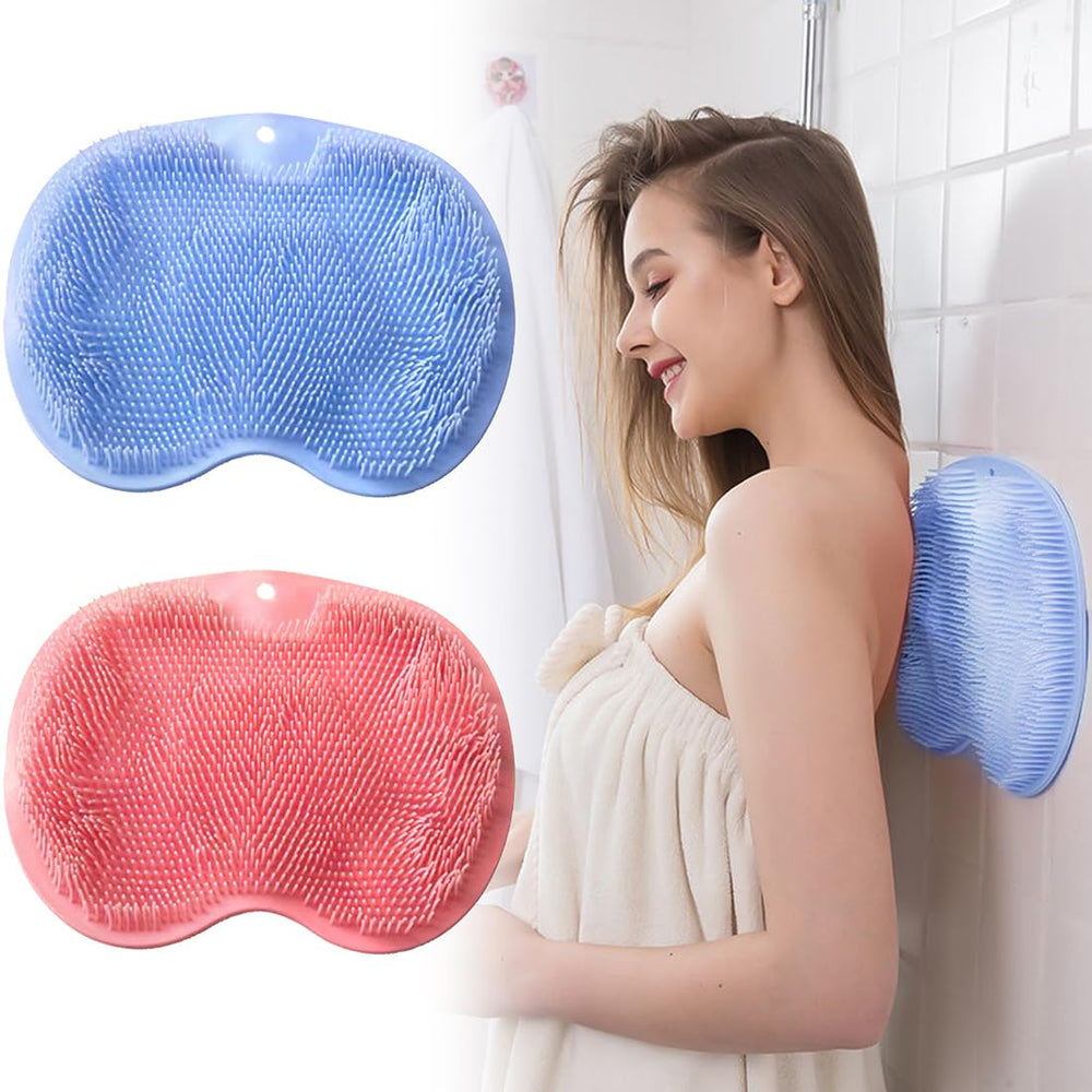 VOPHIA back scrubber mounted on wall provides soothing back massage during shower