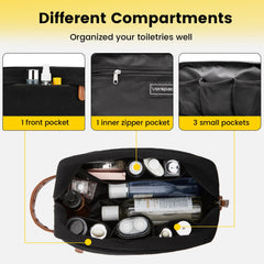 Vorspack travel toiletry bag water-resistant canvas protects contents in transit
