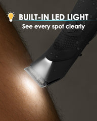 Voukad Manscaper IPX7 waterproof for shower-ready grooming