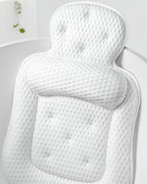 VOXOR bath pillow provides head and neck support for comfortable long soaks.