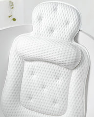 VOXOR bath pillow provides head and neck support for comfortable long soaks.