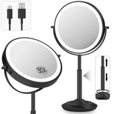 VPU makeup mirror doublesided 30x magnification enables precise eyeliner.