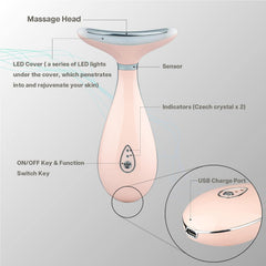 VRAIKO Lily massager with blue/green/red vibration modes for a customizable massage