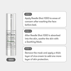 VT COSMETICS CICA Reedle Shot 1000 skin-application demonstrates easy spread and hydrating feel.
