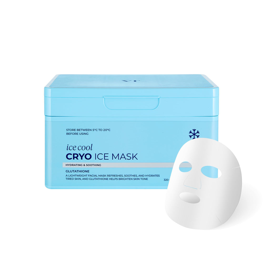VT COSMETICS Cryo Ice Mask sheet closeup with cooling, soothing action