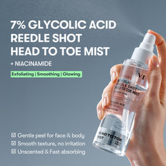 VT COSMETICS Head-to-Toe Mist 360 nozzle reaches back and shoulders