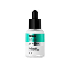 VT COSMETICS PDRN Cica Exosome Ampoule bottle close-up highlighting hydration-ready formula.