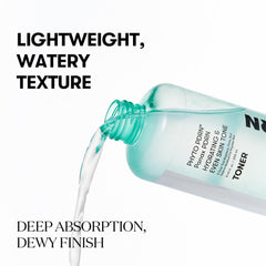 VT COSMETICS PDRN Toner mist application shows refreshing hydration for daily use.