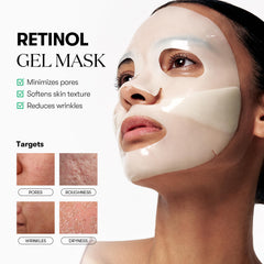 VT COSMETICS Reti-A Reedle Shot essence-infused hydrogel closeup highlighting serum-rich delivery.