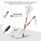 Vugnna Eyebrow Pencil waterproof swatch shows smudge resistance.