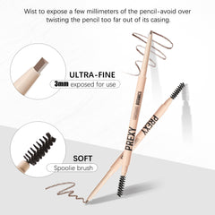 Vugnna Eyebrow Pencil waterproof swatch shows smudge resistance.