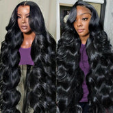 VXCVAE 30 inch lace front wig offers seamless hairline for versatile styling.