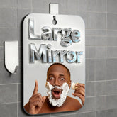 VXKZF shatterproof shower mirror 11x8 inches fogless surface for shaving