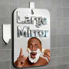 VXKZF shatterproof shower mirror 11x8 inches fogless surface for shaving