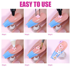VYNELLE pickup tool and tweezers enable clean, accurate application.