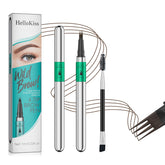 W3W microblading eyebrow pen shows 4-tip precision for natural hairlike brows all day.