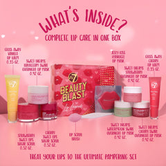 W7 Bubblegum Swirl Lip Mask close-up highlights playful texture and smoothing.