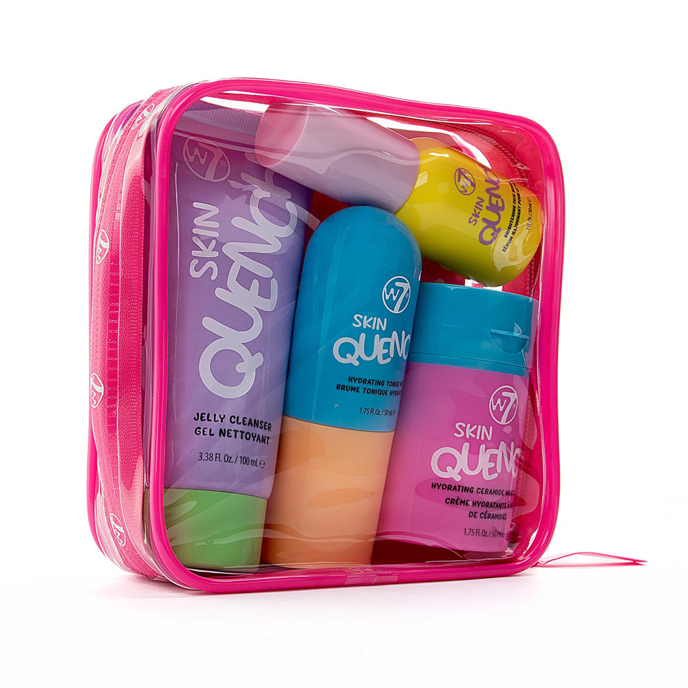 W7 Skin Quench Gift Set full-size products for extended at-home routine.