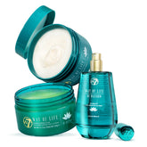 W7 Way of Life Exfoliating Scrub jar shows smoothing texture for renewed skin.