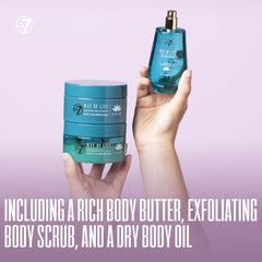 W7 Way of Life Luxury Packaging Display presents premium skincare at home.