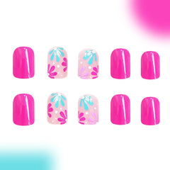 WAFOLOZE press-on nails close-up glossy finish highlights long-lasting look with proper prep