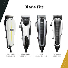 Wahl Professional blade oil and screws included image highlights easy lubrication and secure installation.