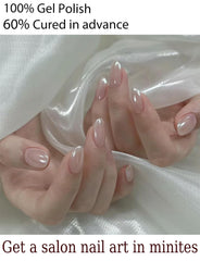 Wahrshei nail file shown for easy shaping during at-home manicure.
