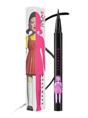WAKEMAKE eyeliner Squid Game 01 Black swatch shows rich pigment for bold definition.