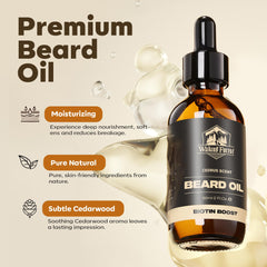 Waking Forest beard-oil-fast-absorption shows non-greasy hydration after shower.