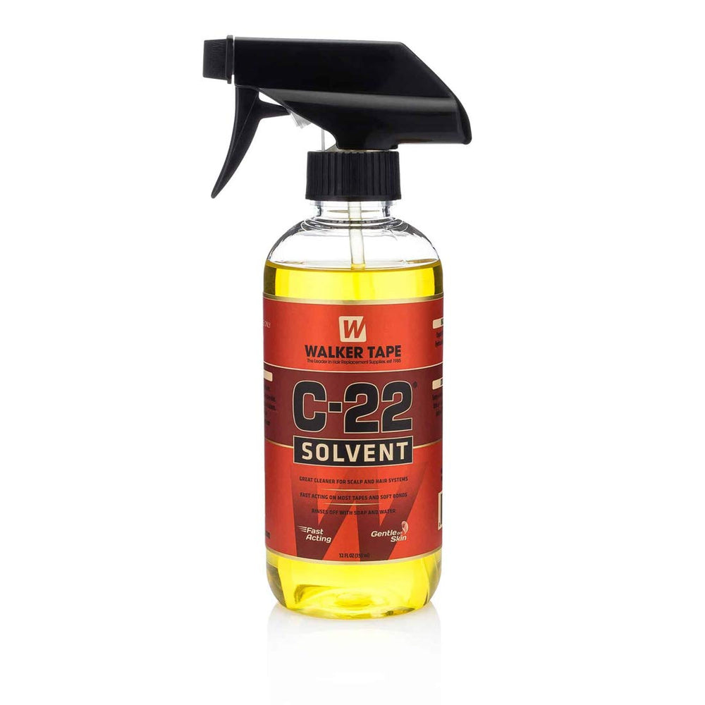 Walker C-22 spray adhesive solution bottle for fast, safe removal of adhesive on hair systems.