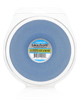 Walker Tape WKR-LF-M3 roll shows clear lace-front tape for wigs with secure adhesion.