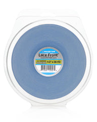 Walker Tape WKR-LF-M3 roll shows clear lace-front tape for wigs with secure adhesion.