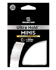 Walker's Ultra Hold Mini Tab double-sided tape close-up showing secure hold for hair systems