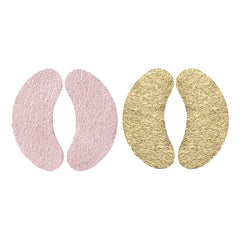 Wander Beauty Baggage Claim rose-gold foil patches closeup for cooling depuffing.