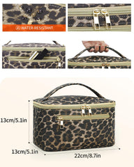 Wandering Nature makeup bag brush-compartment top view with six slots for brushes.