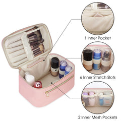 Wandering Nature makeup bag front pocket offers quick access to small tools.