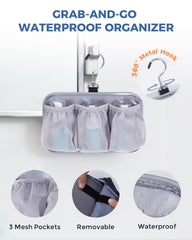 WANDF toiletry bag army green detachable waterproof pouch keeps damp items separate, reducing cross-contamination.