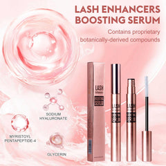 WAONIQ eyelash serum spiral brush detail shows 2-in-1 design for even coverage.