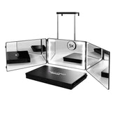 Warive Self Find-3 Way Mirror ring light illuminates at-home haircuts