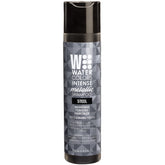 Watercolors Intense Metallic shampoo steel bottle highlighting color-maintenance packaging.