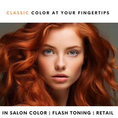 Watercolors by Tressa liquid copper shampoo pump dispensing color-rich formula