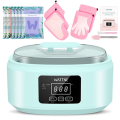 Wattne paraffin-wax-machine-hands-feet-setup offers spacious dip area for at-home spa pampering.