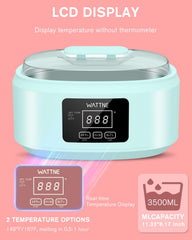Wattne paraffin-wax-machine-temperature-control demonstrates adjustable heat for personalized comfort.