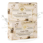 Wavertree & London goat milk soap bar wrapped, ideal for gifting.