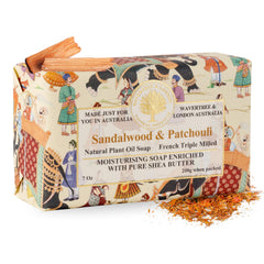 Wavertree & London sandalwood patchouli soap bar packshot for a refined daily cleanse